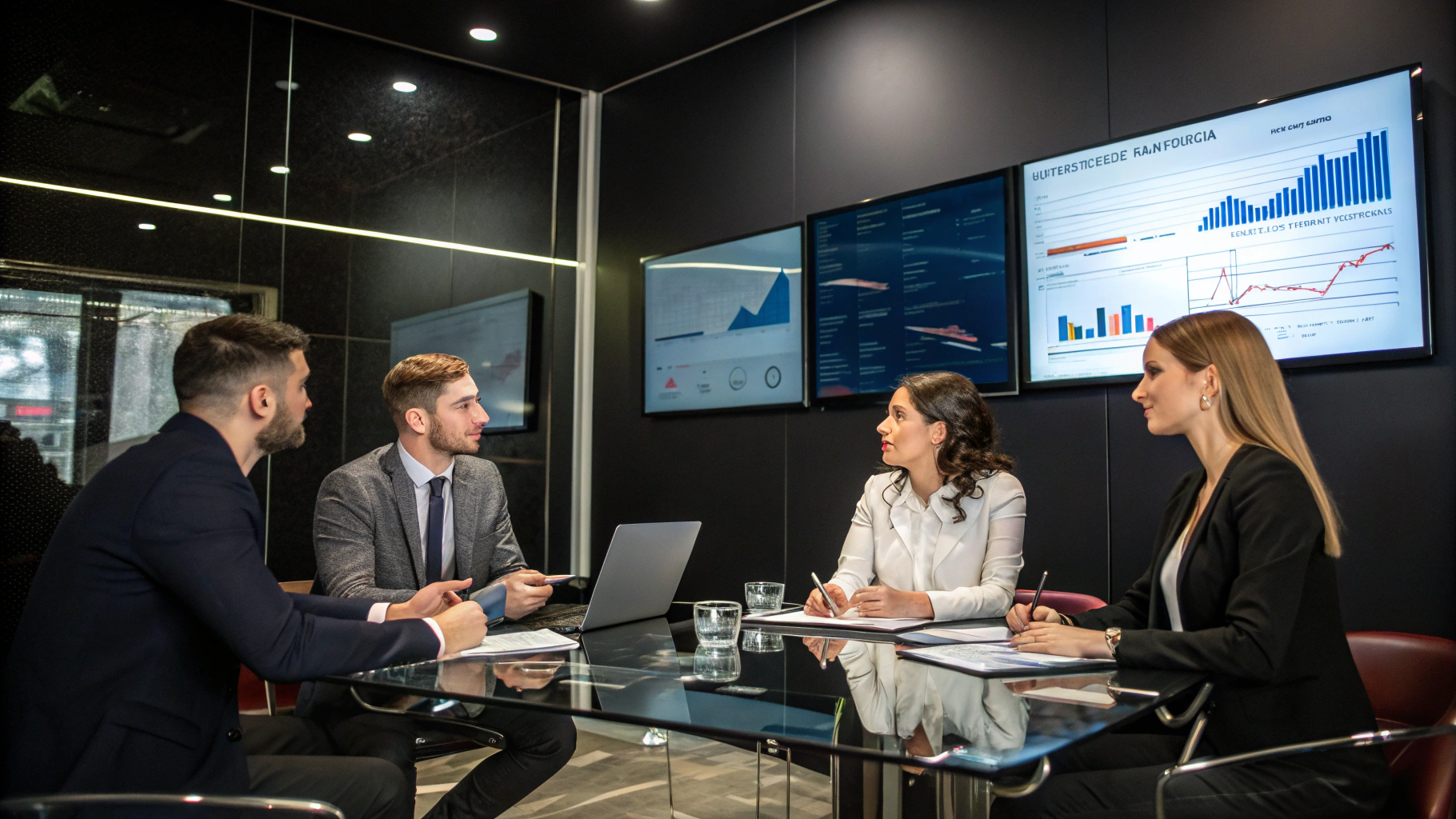 Professional technology advisory session in a modern office environment